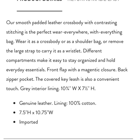 J Jill Do-It-All Crossbody Black Pebble Leather Purse - Picture 16 of 17